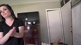 Friends hot mom Jasmin Jai massages him seductively