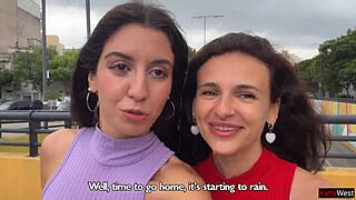 wanna see slutty neighbors beg for cumshots on cute faces public cumwalk?