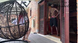 A Stranger Barebacks Big Tits Latina Milf in Cuckold Interracial Creampie Doggystyle Frenzy