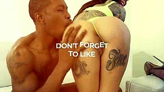 two huge cocks stuff chained cheating wife alexa in wild interracial threesome