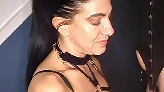 CUM SLUT BEGS FOR JIZZ SPIT AND FEMDOM LICKING SHAVED PUSSY CLOSE UP!