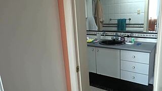 i fuck my hairy pussy hard then get two big cumshots before dressing to go out
