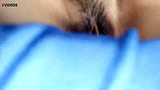 damn, hot hairy pussy girl pounded hard in missionary style!